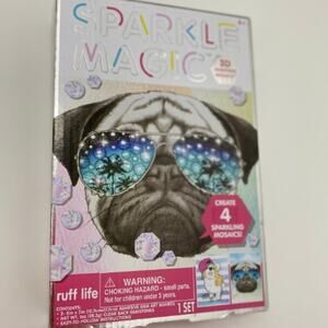 Sparkle Magic 3D Gemstone Mosaics Dogs Ruff Life 4 Designs Gift Art Fun Crafts